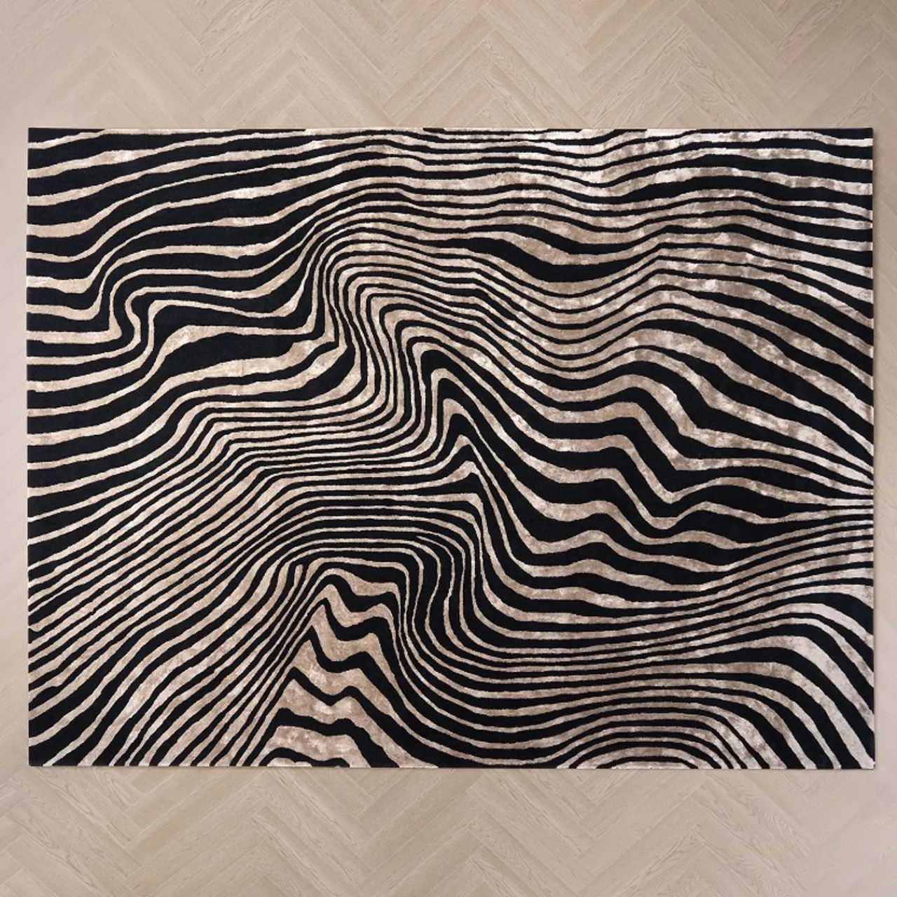 Z Gallerie Abstract Zebra Rug> Modern Rugs | Pattern Rugs