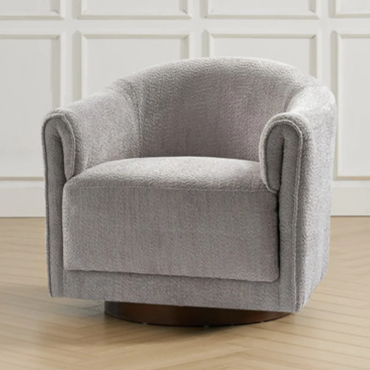 Z Gallerie Adrian Swivel Chair - Grey> Accent Chairs