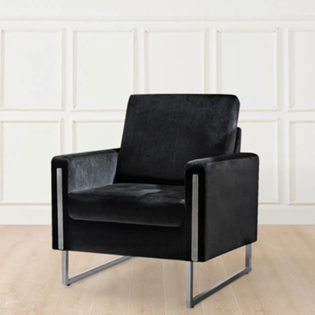 Z Gallerie Amalfi Accent Chair - Black> Accent Chairs