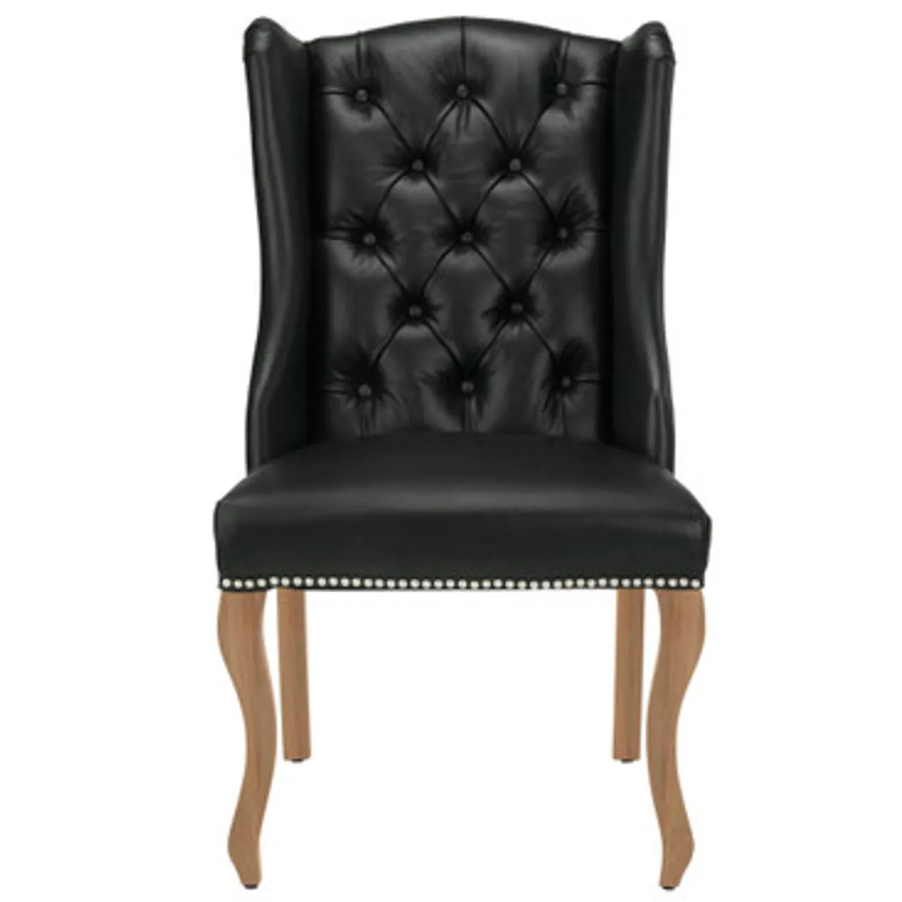 Z Gallerie Archer Leather Dining Chair - Wash Oak> Dining Chairs