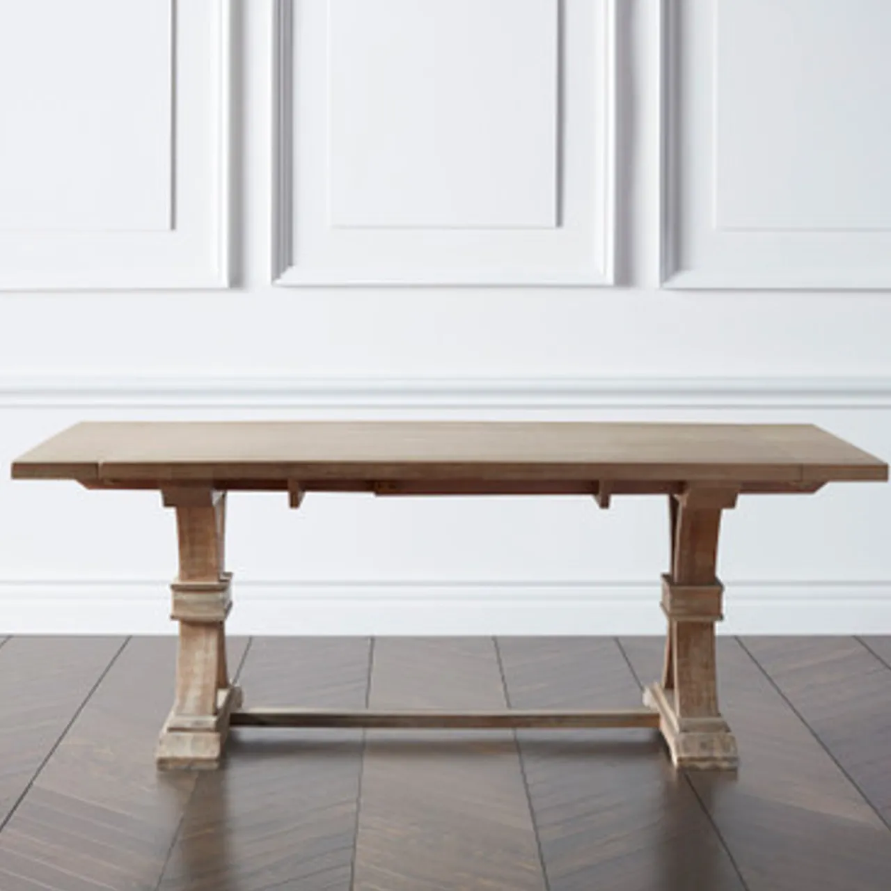 Z Gallerie Archer Wash Oak Extending Dining Table> Rectangular Table | Extendable & Functional