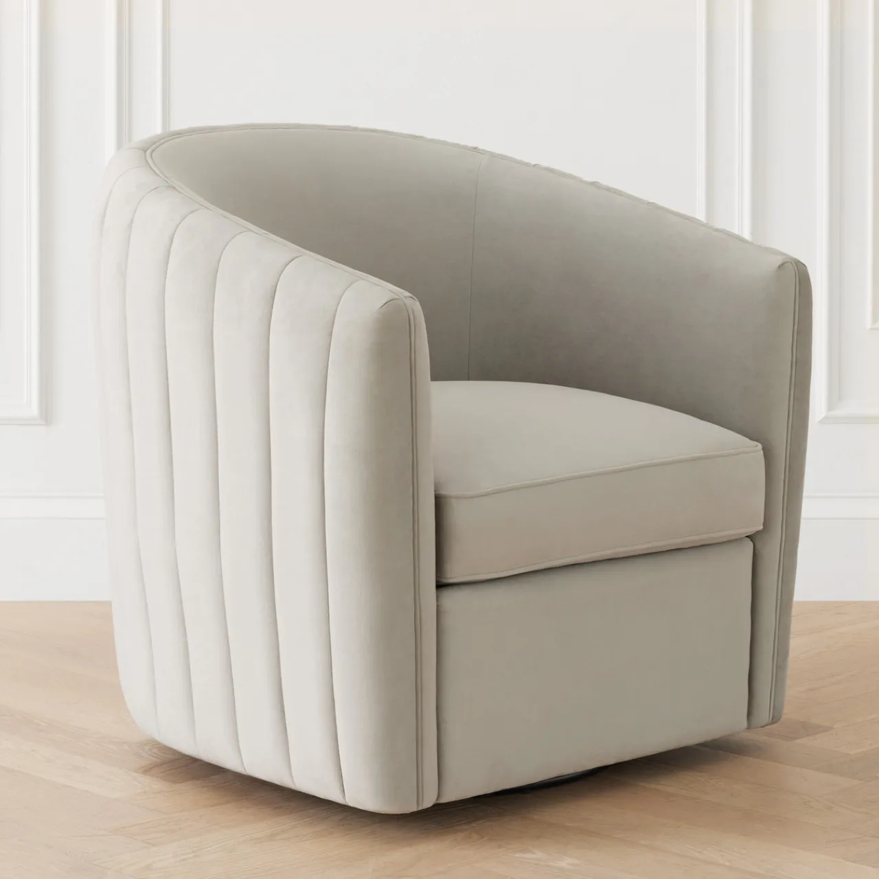 Z Gallerie Aria Channeled Swivel Chair> Swivel Chairs | Accent Chairs