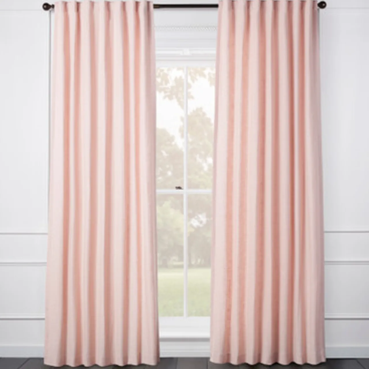 Z Gallerie Audrey Linen Blush - Custom> Solid Window Panels | Custom Window Panels