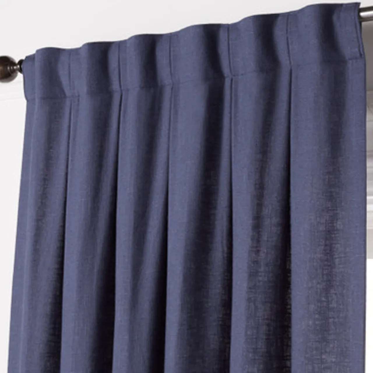 Z Gallerie Audrey Linen Midnight - Custom> Solid Window Panels | Custom Window Panels