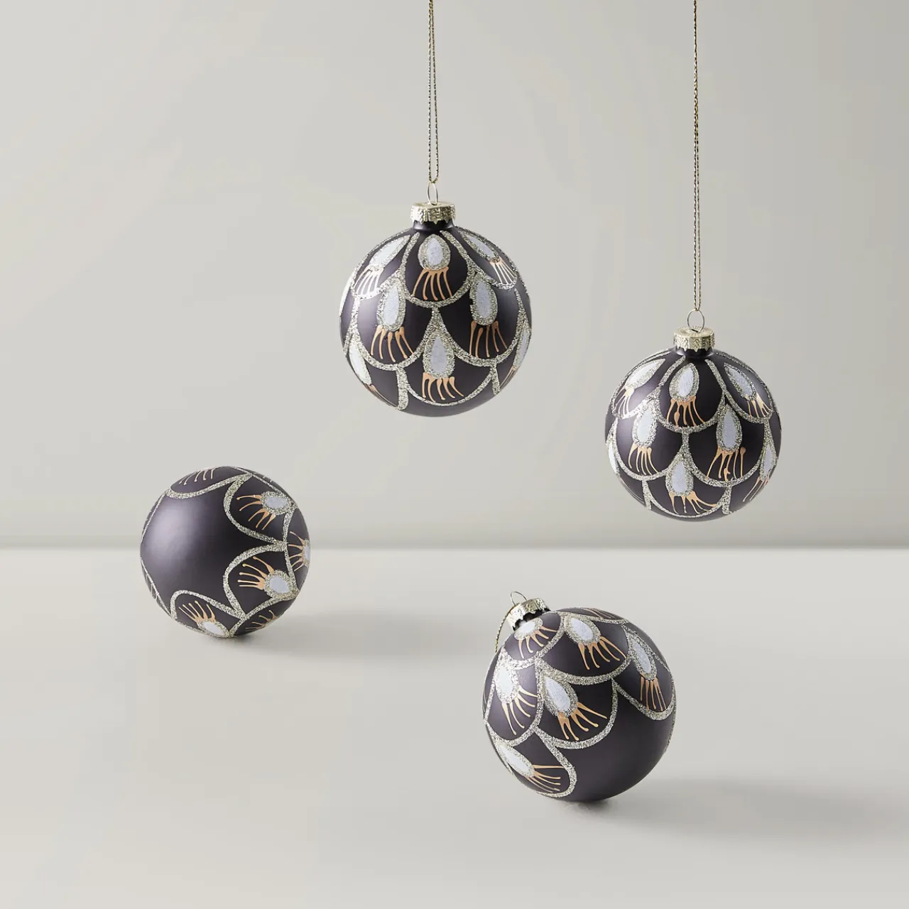 Z Gallerie Balck Deco Ornament- Set of 4> Ornaments | Décor Sale