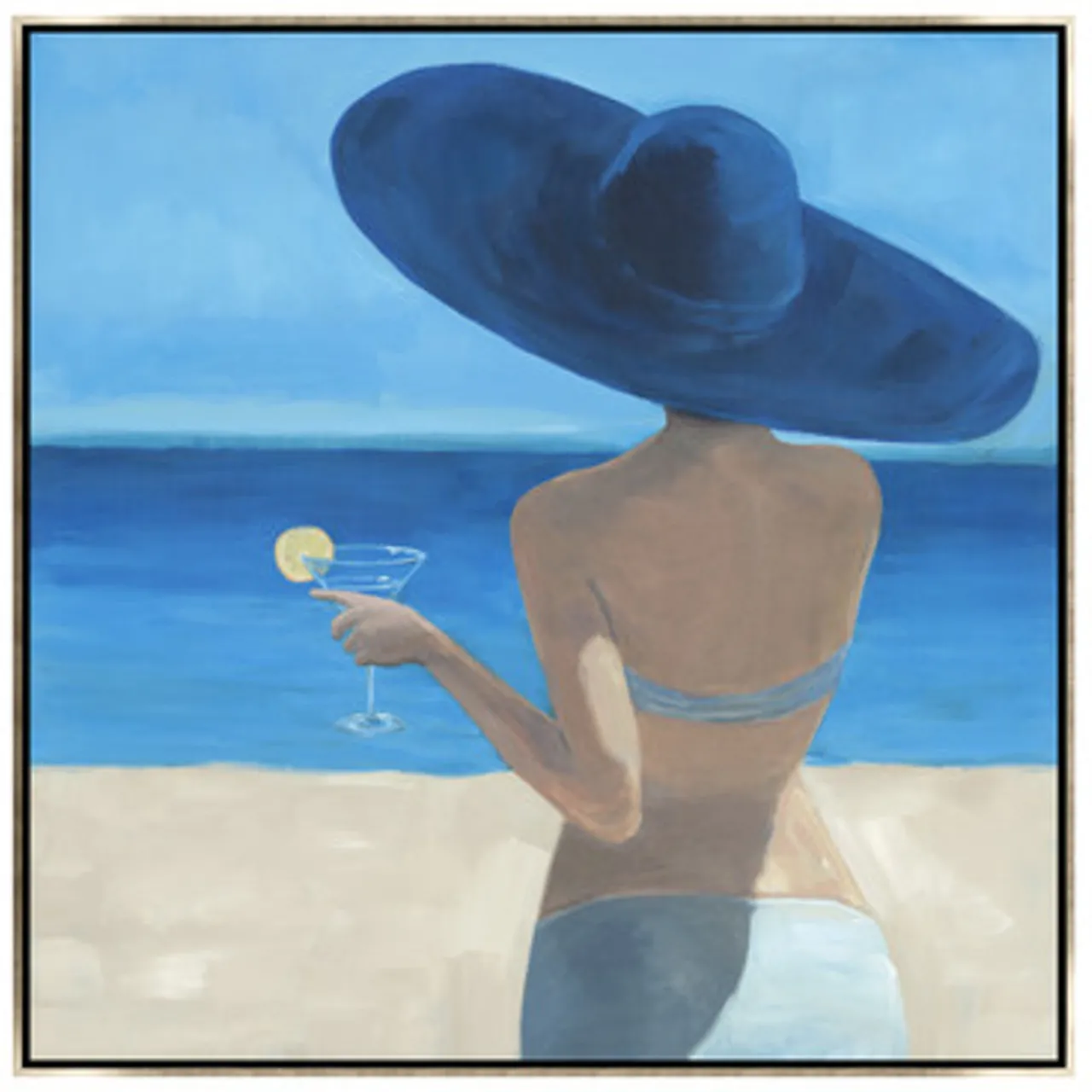 Z Gallerie Beach Girl> Framed Art | Canvas