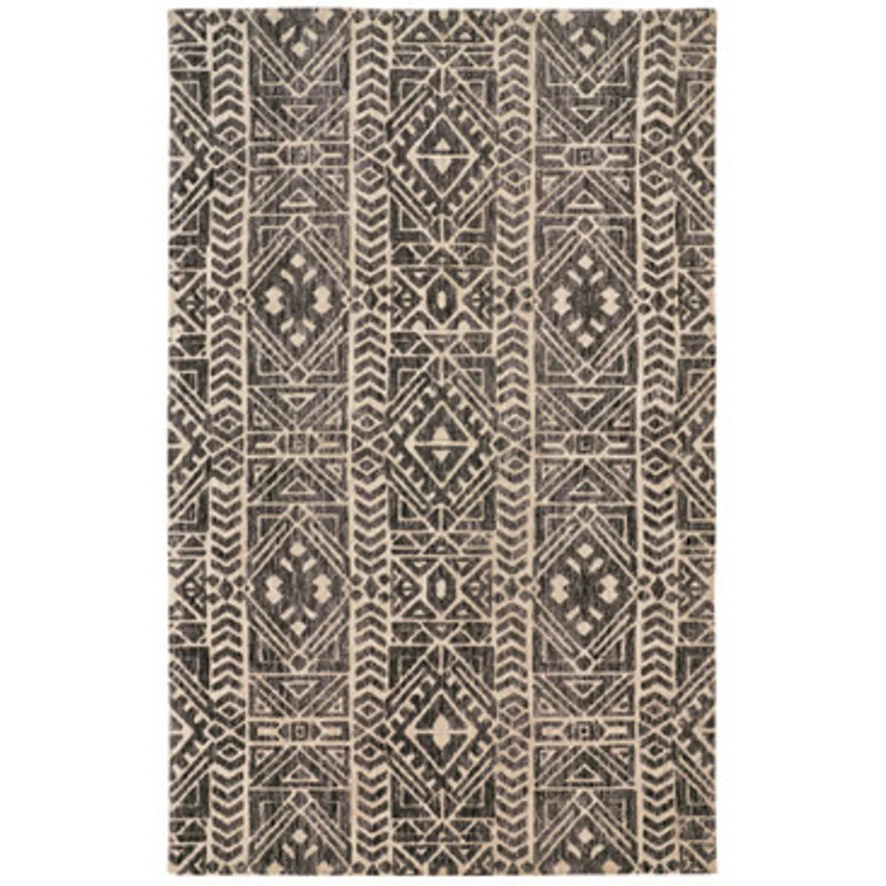 Z Gallerie Cyrene Rug - Dark Grey> Pattern Rugs | Living Room Rugs