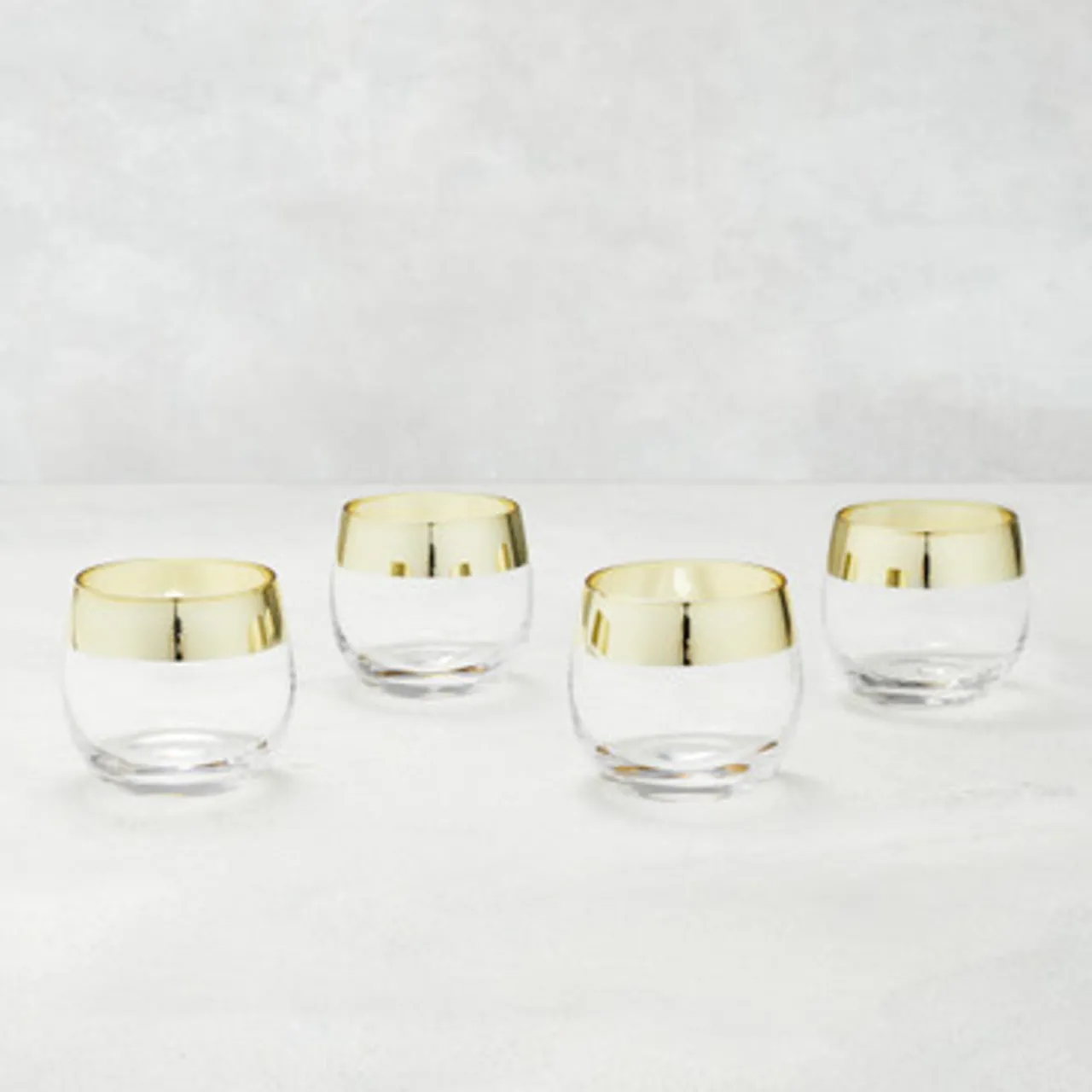 Z Gallerie Delune Double Old-Fashioned - Set of 4> Barware & Entertaining | Tabletop Sale