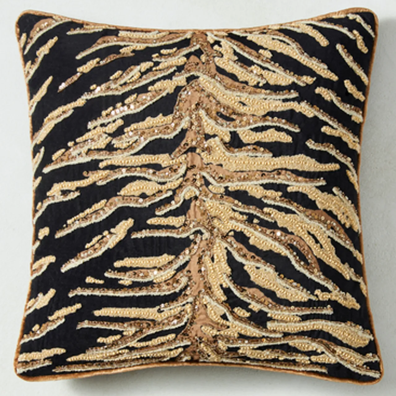 Z Gallerie Eliza Pillow 20" - Black/Gold> Textile Sale | Patterned Pillows