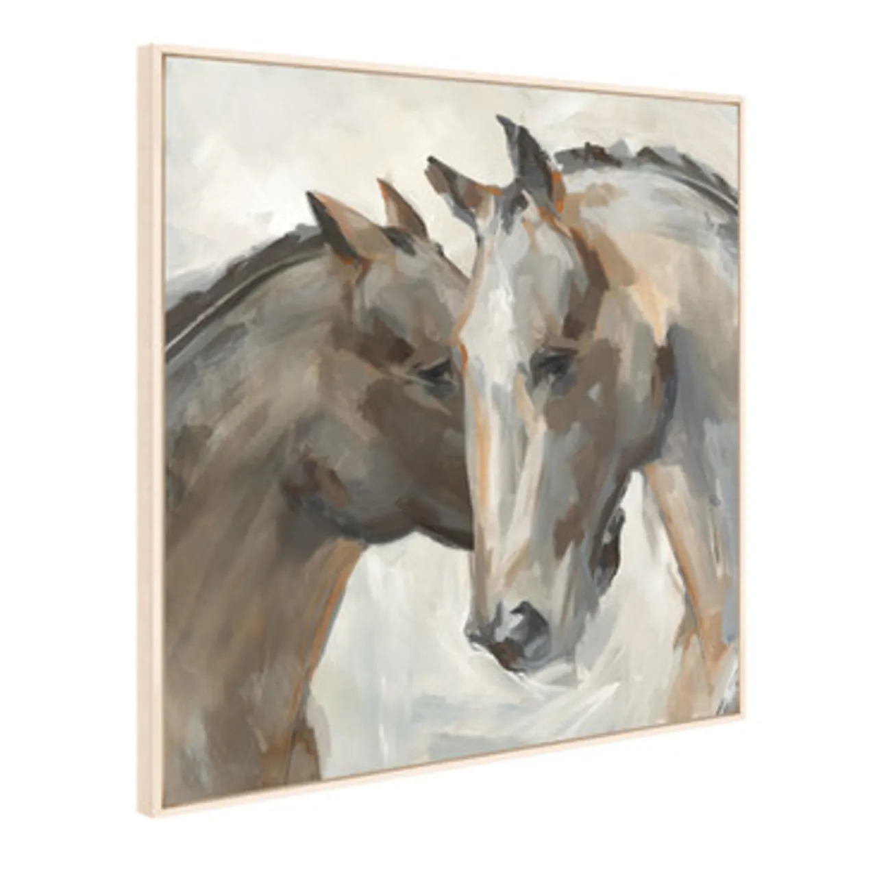 Z Gallerie Equine Duo> Canvas | Grey