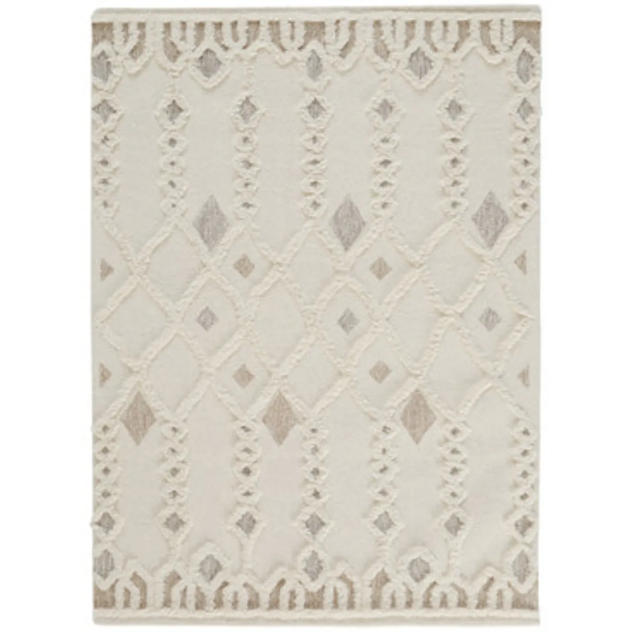 Z Gallerie Evie Rug - Ivory> Modern Rugs | Pattern Rugs