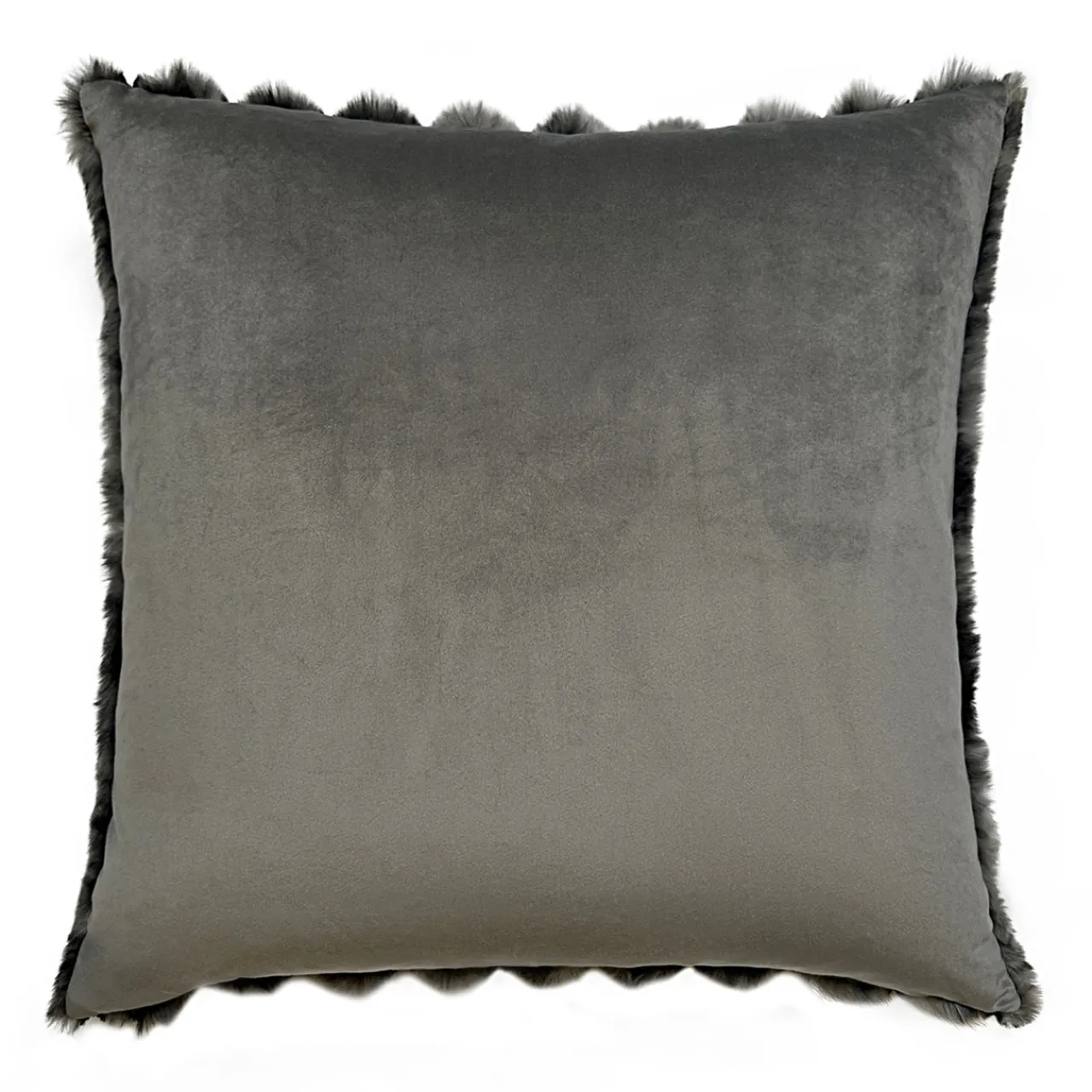 Z Gallerie Fur Channel 20" -  Charcoal> Textile Sale | Faux Fur Pillows