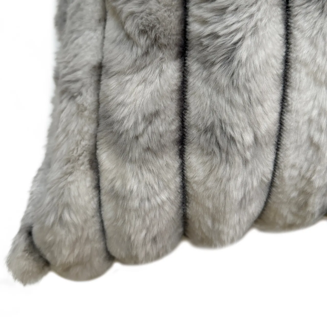 Z Gallerie Fur Channel 20" -  Platinum> Textile Sale | Faux Fur Pillows