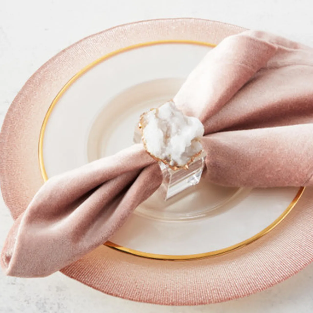 Z Gallerie Geode Napkin Ring - Set of 4> Tabletop Sale | Décor Sale