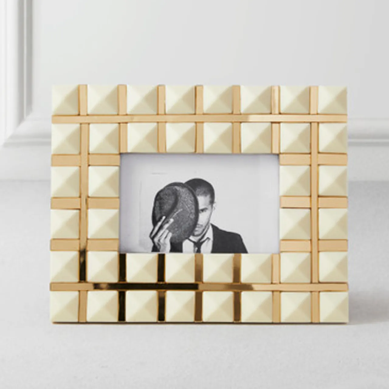 Z Gallerie Glam Check Frame - White> Décor Sale | Gift