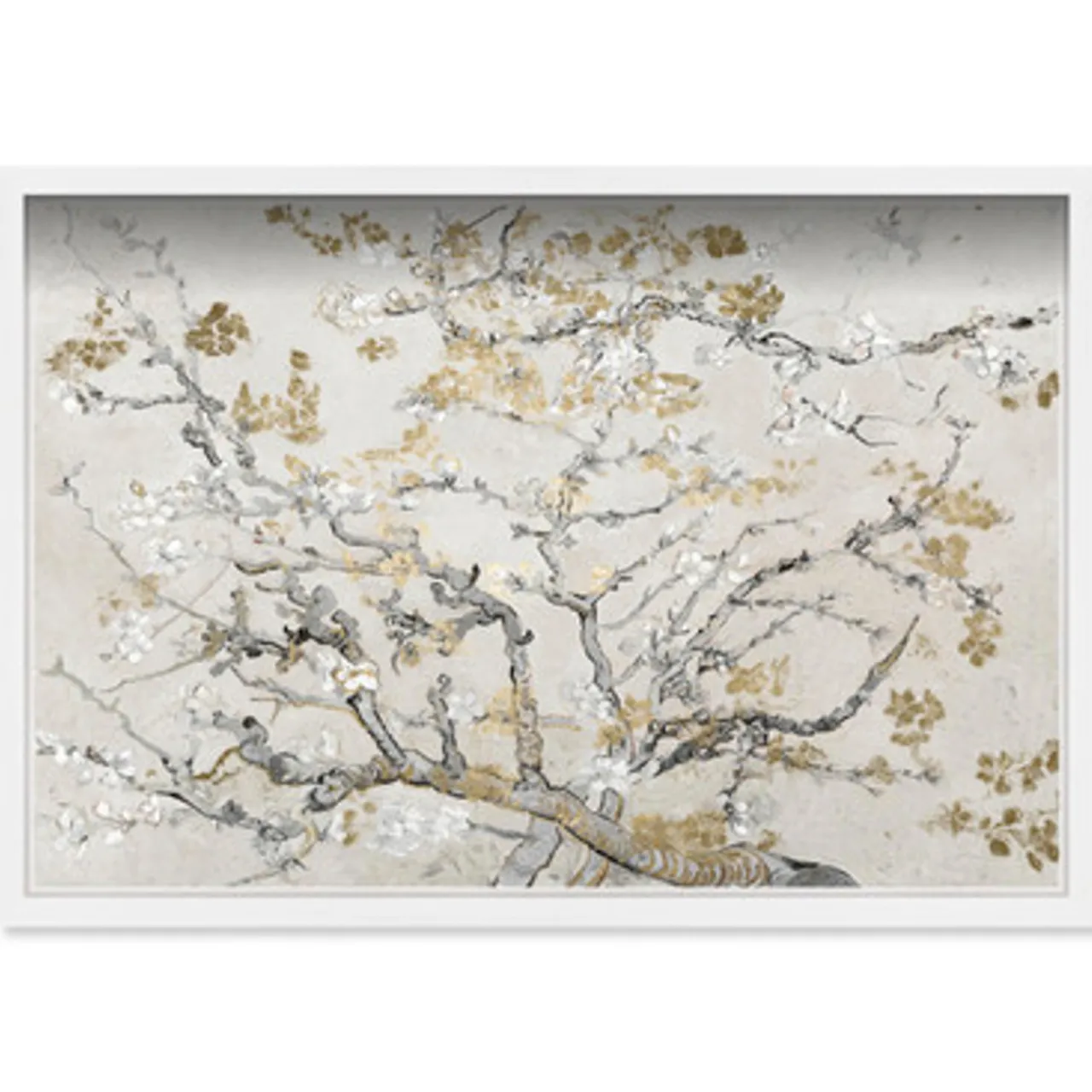 Z Gallerie Gold Blossoms> Framed Art | Natural