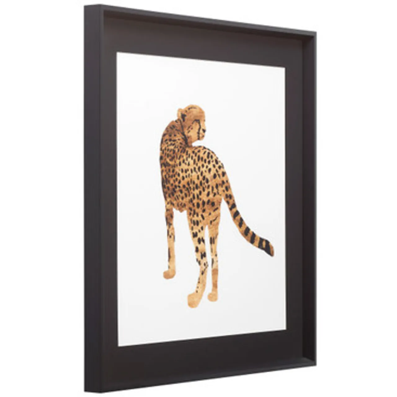 Z Gallerie Golden Cheetah 2> Framed Art | Black