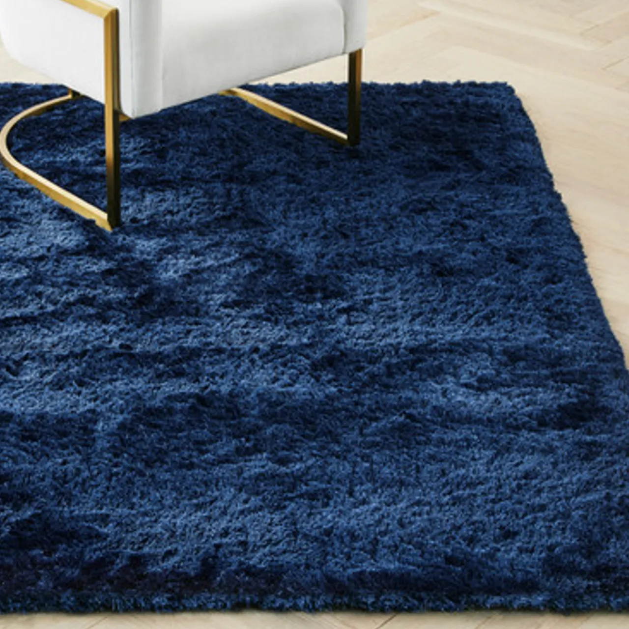 Z Gallerie Indochine Rug - Indigo> Solid Rugs | Living Room Rugs