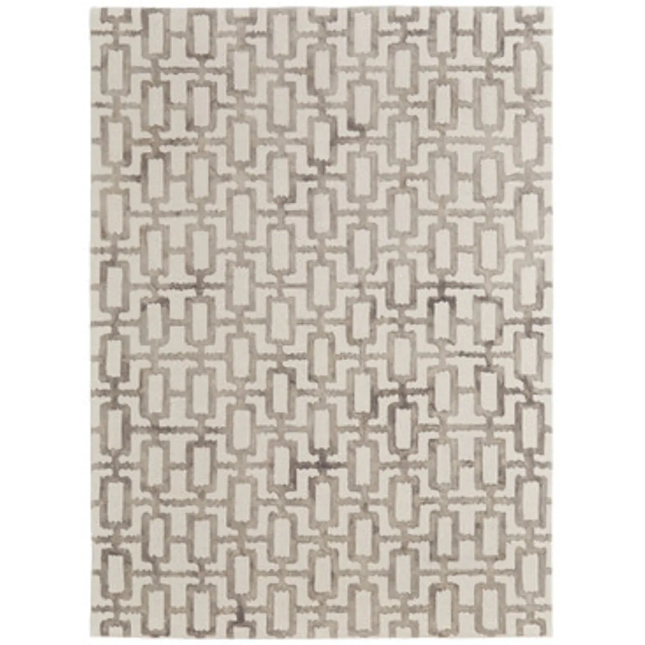 Z Gallerie Jacqueline Rug - Ivory/Grey> Pattern Rugs | Living Room Rugs