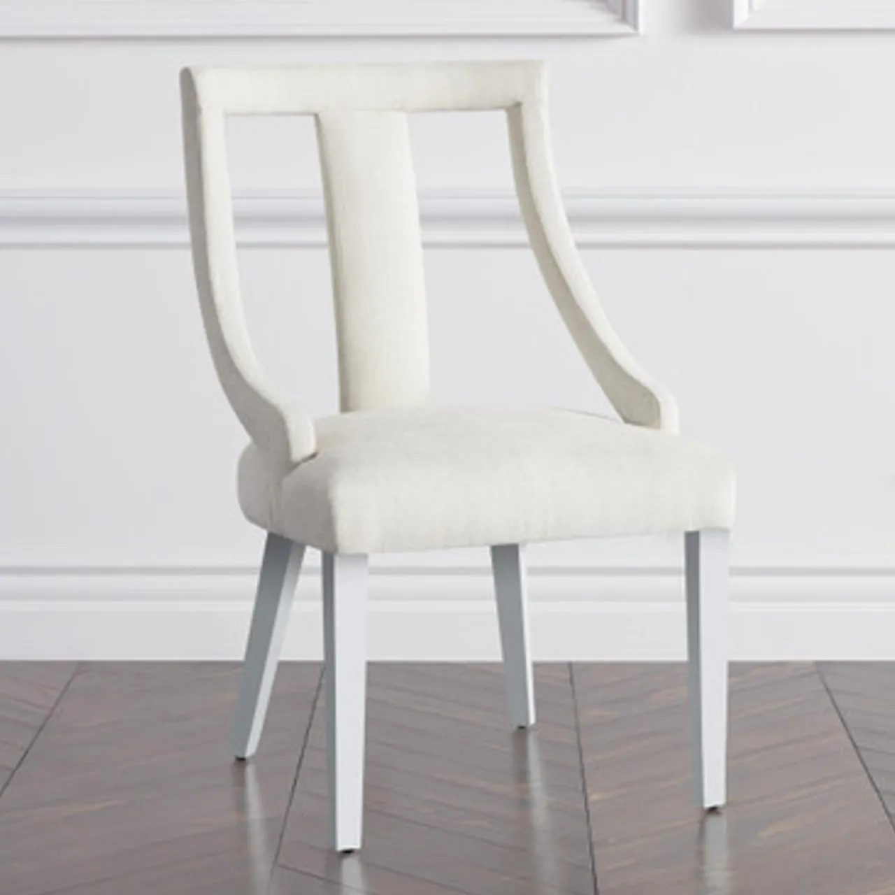 Z Gallerie Jade Dining Chair - High Gloss White> Dining Chairs