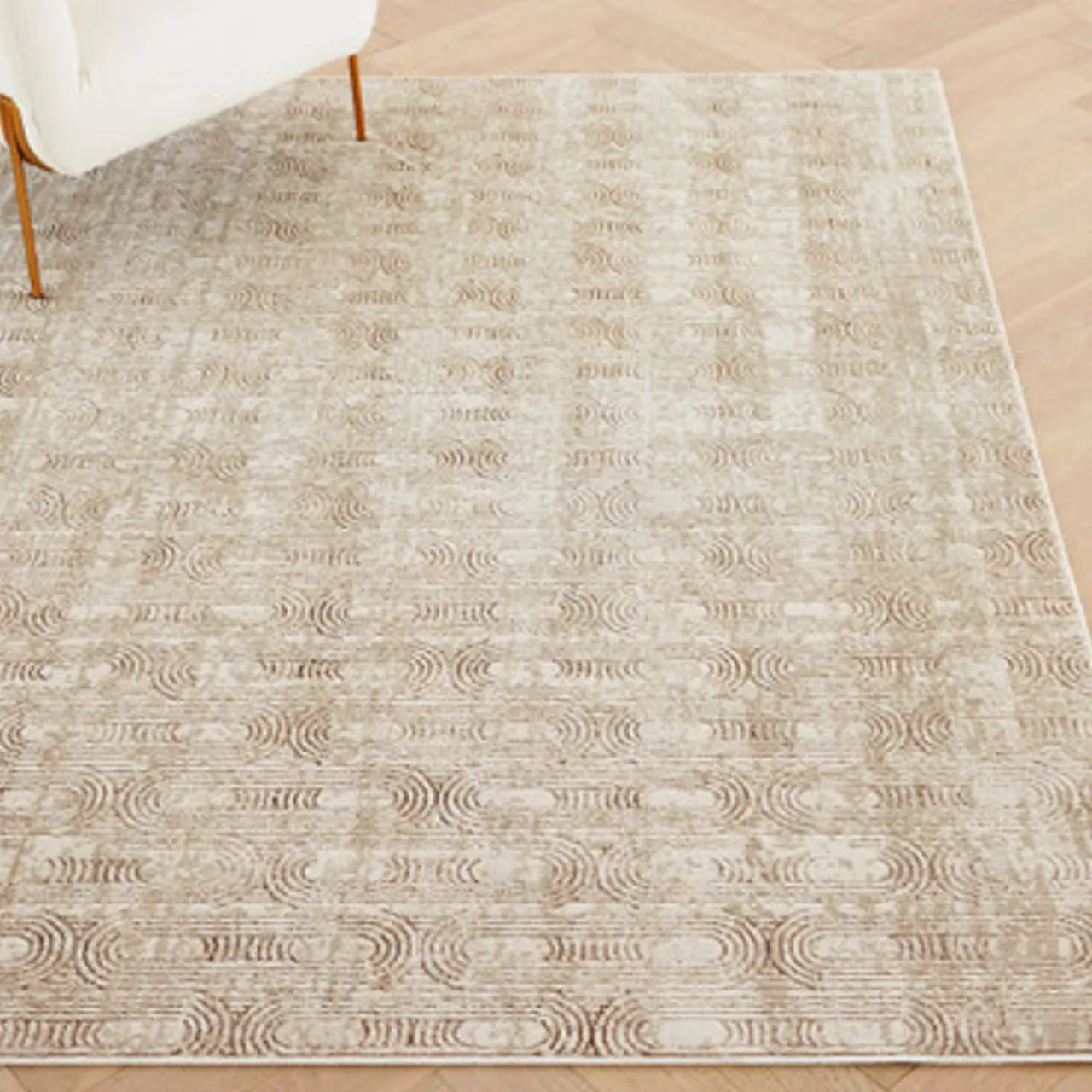 Z Gallerie Josephine Rug - Taupe/Cream> Pattern Rugs | Textile Sale