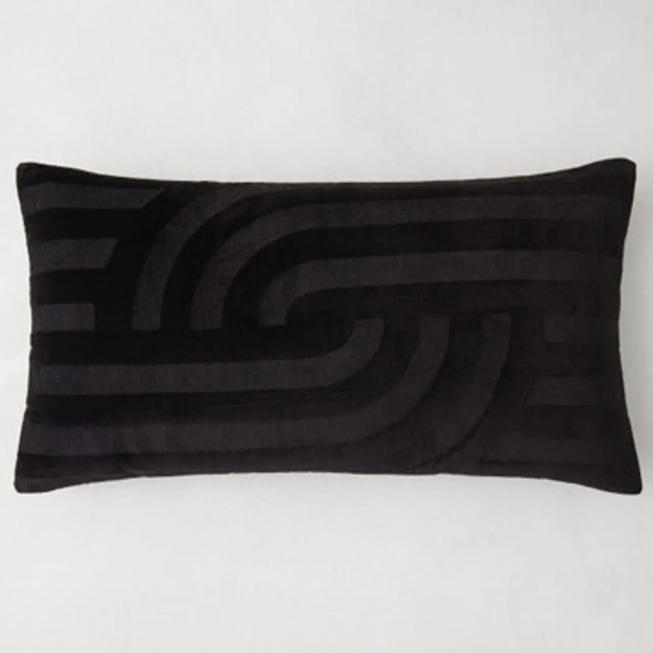 Z Gallerie Linus Lumbar Pillow - Black> Textile Sale | Pillows