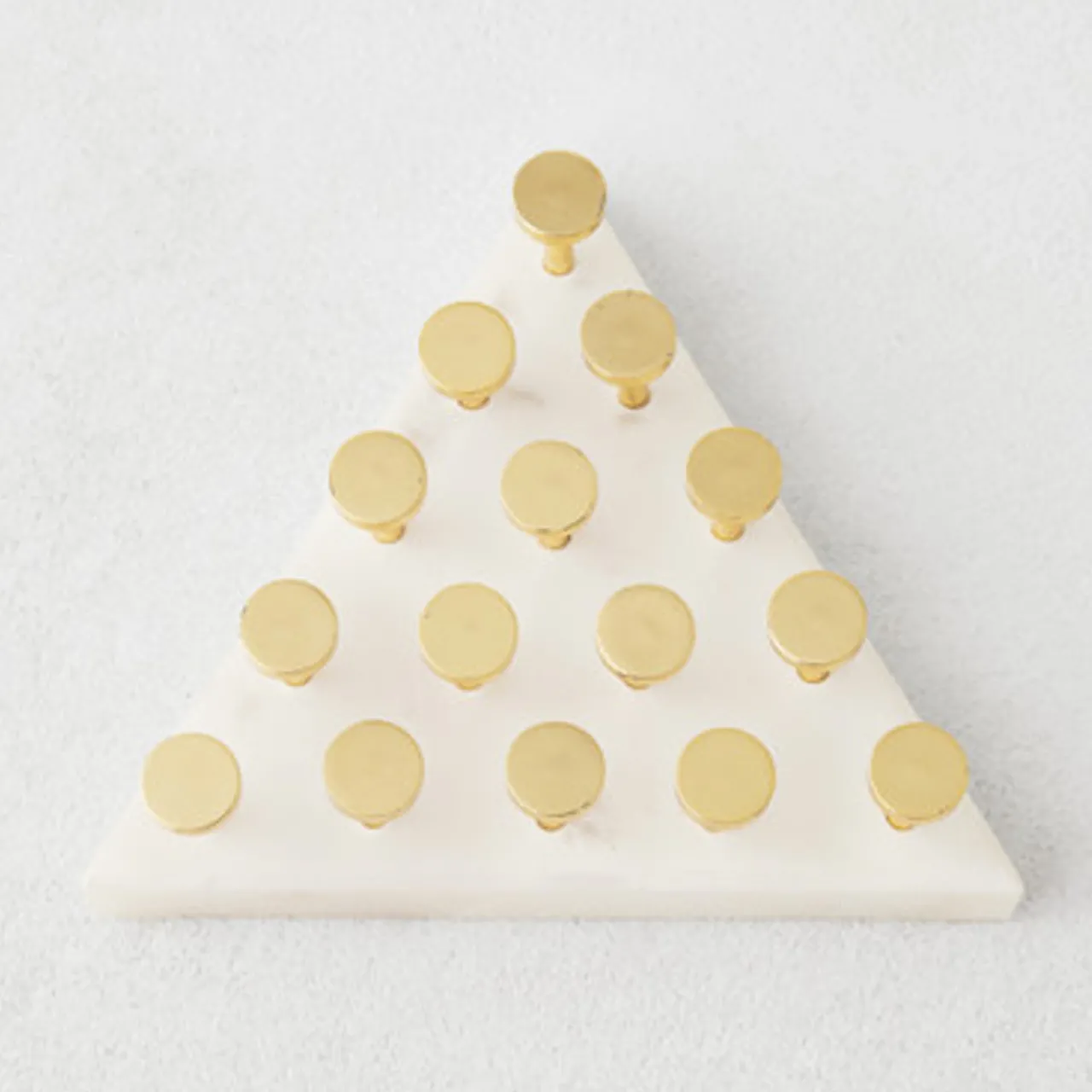 Z Gallerie Marble Triangle Peg Solitaire> Games | Décor Sale