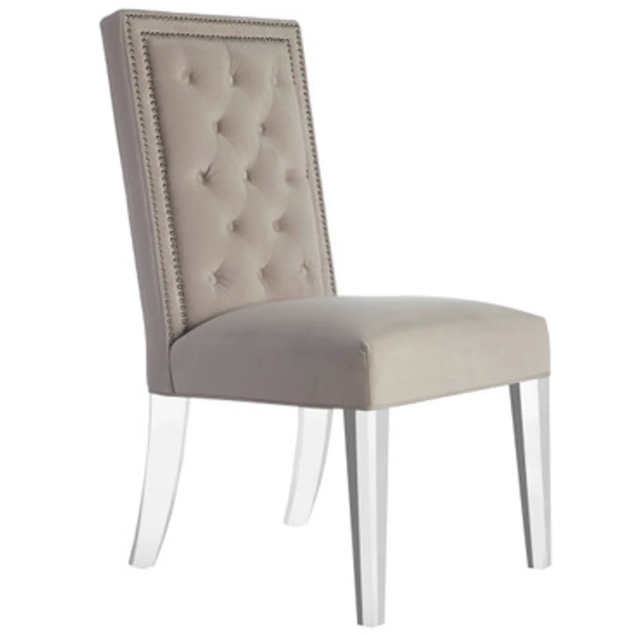 Z Gallerie Maxwell Dining Chair With Nailheads - Acrylic> Dining Chairs