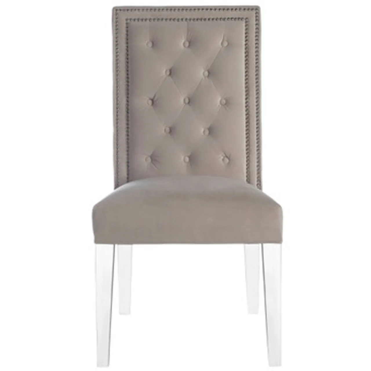 Z Gallerie Maxwell Dining Chair With Nailheads - Acrylic> Dining Chairs