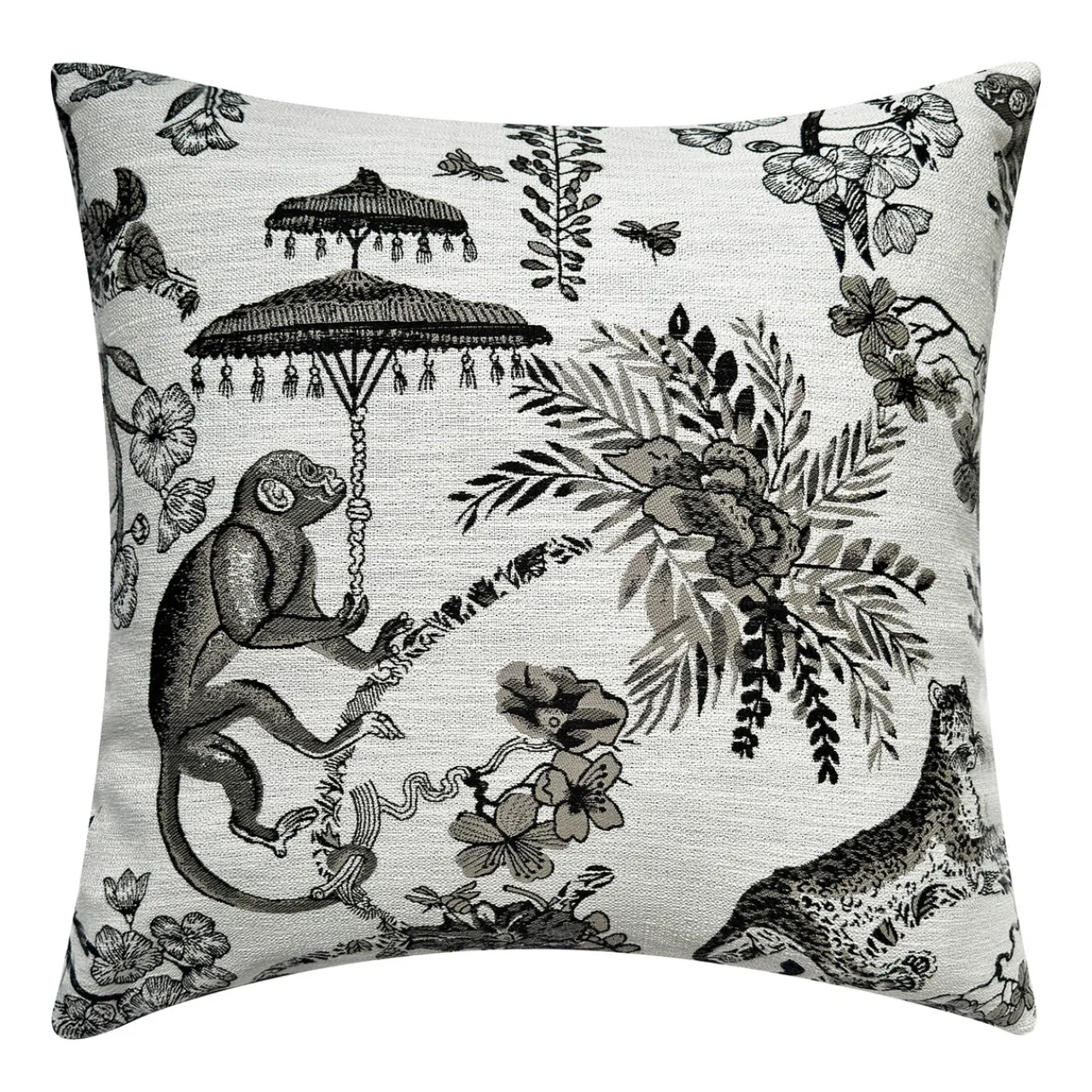 Z Gallerie Monkey Pillow 20" - Black> Textile Sale | Novelty Pillows