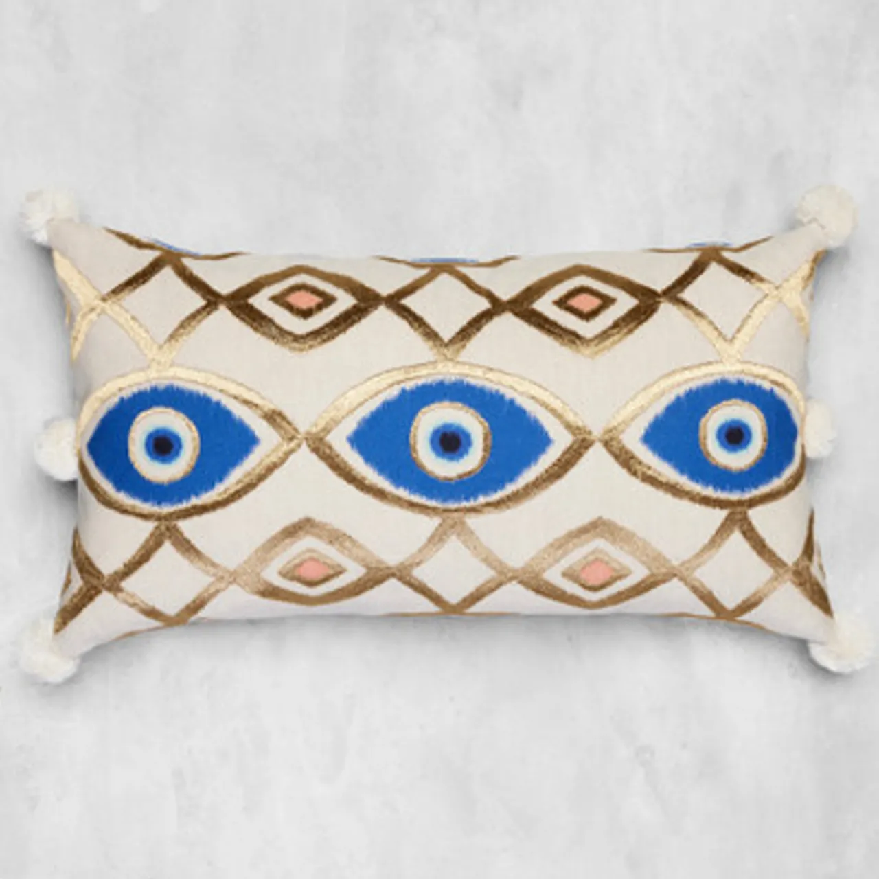 Z Gallerie Nikki Chu - Evil Eye Lumbar Pillow> Textile Sale | Patterned Pillows