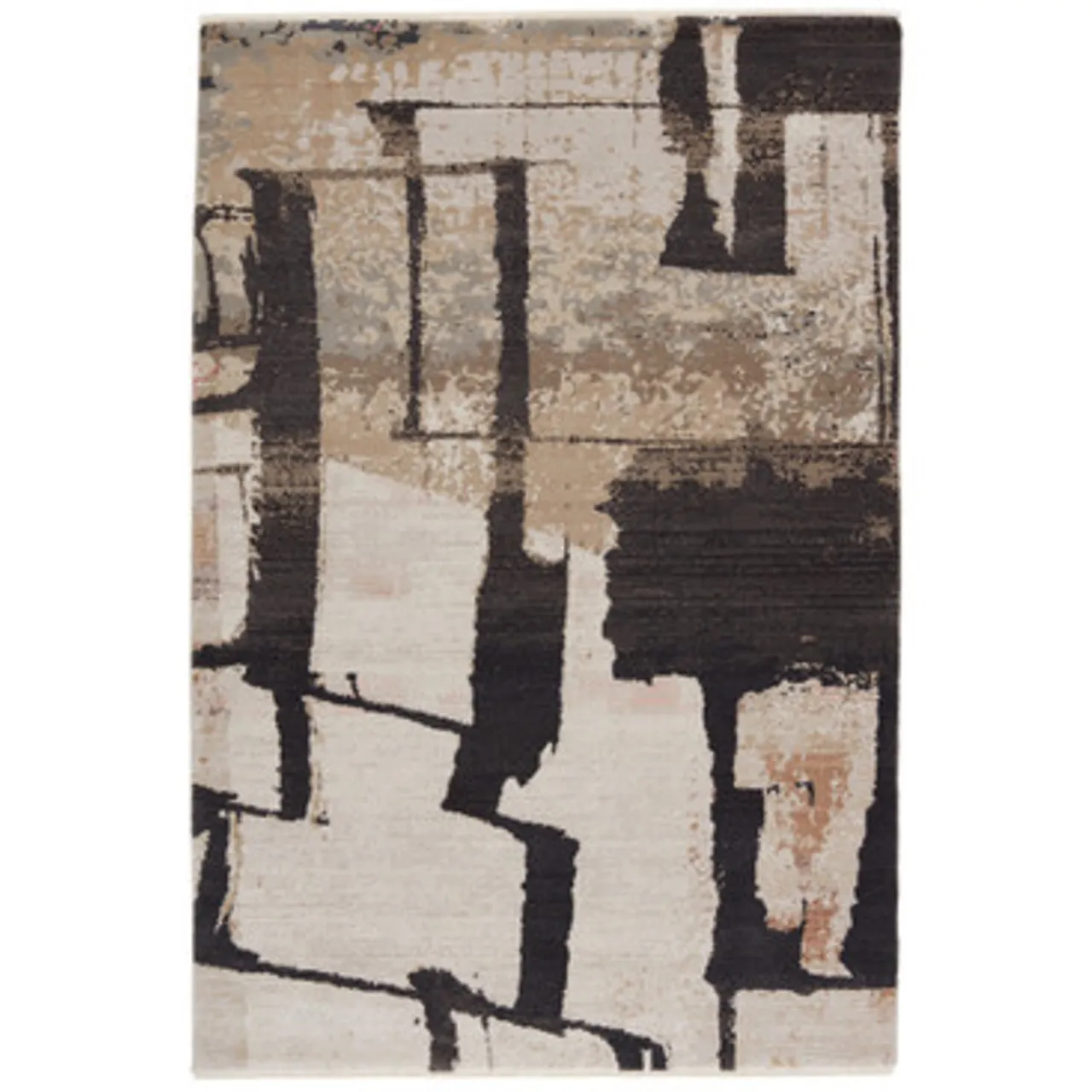 Z Gallerie Nikki Chu - Winehouse Rug - Black> Modern Rugs | Pattern Rugs