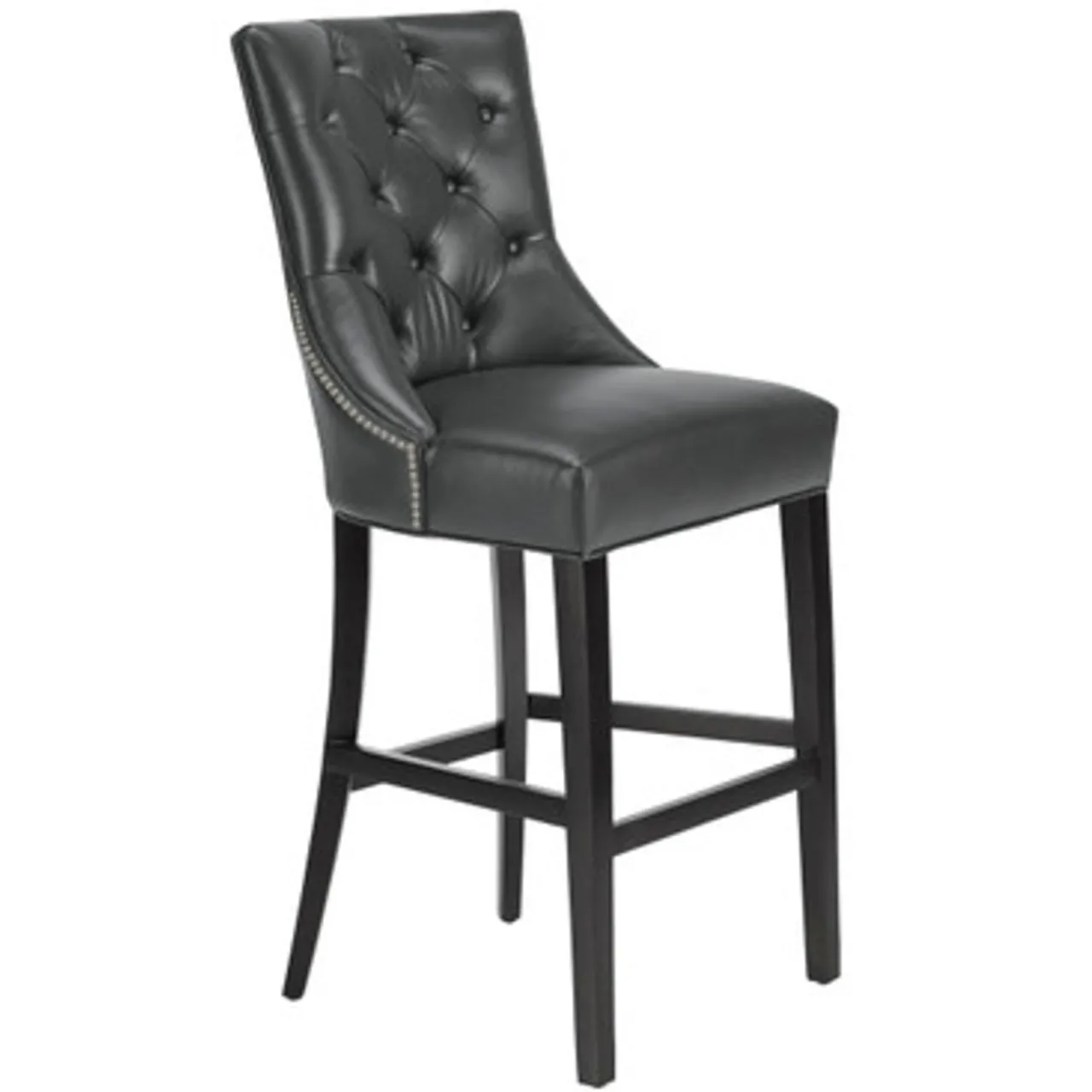 Z Gallerie Nottingham Leather Stool - Espresso> Dining Chairs