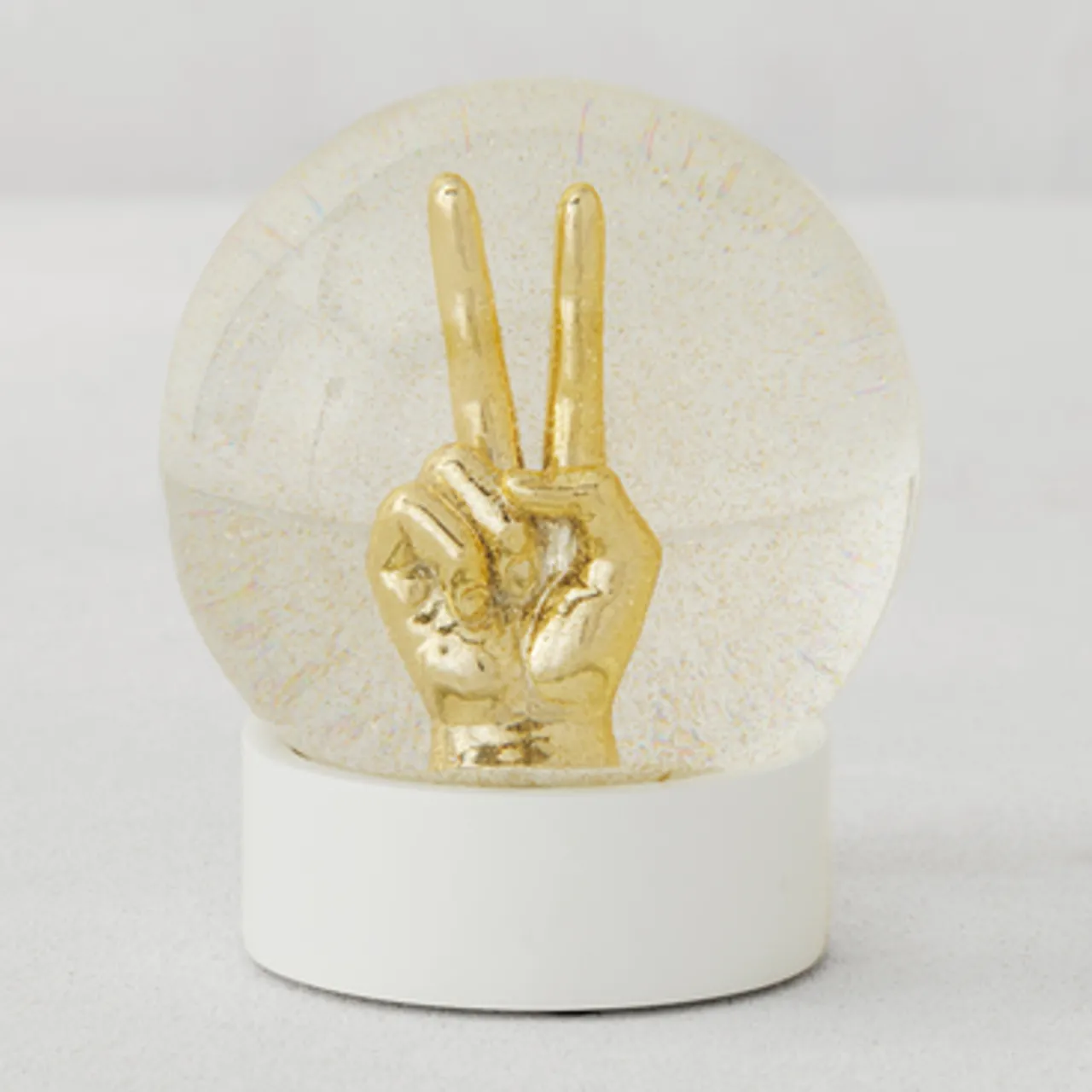 Z Gallerie Peace Sign Snow Globe> Home Decor | Décor Sale