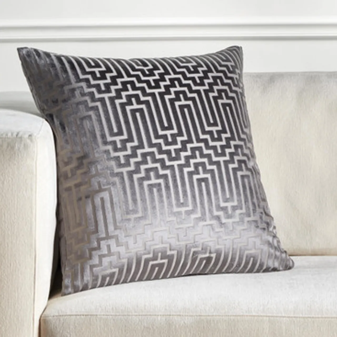 Z Gallerie Porter Pillow 24" - Charcoal> Textile Sale | Solid Pillows