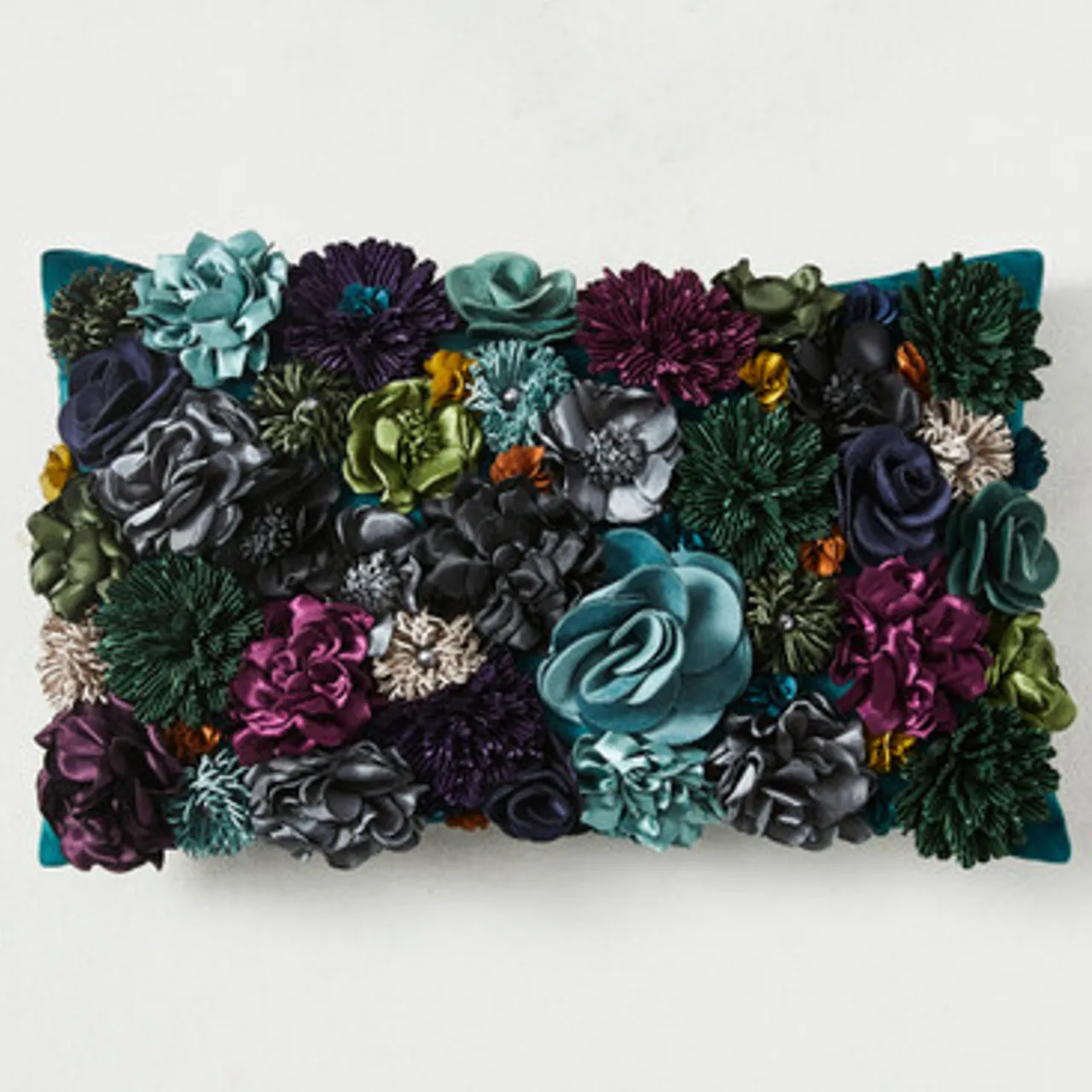 Z Gallerie Posy Lumbar Pillow - Cerulean> Textile Sale | Novelty Pillows