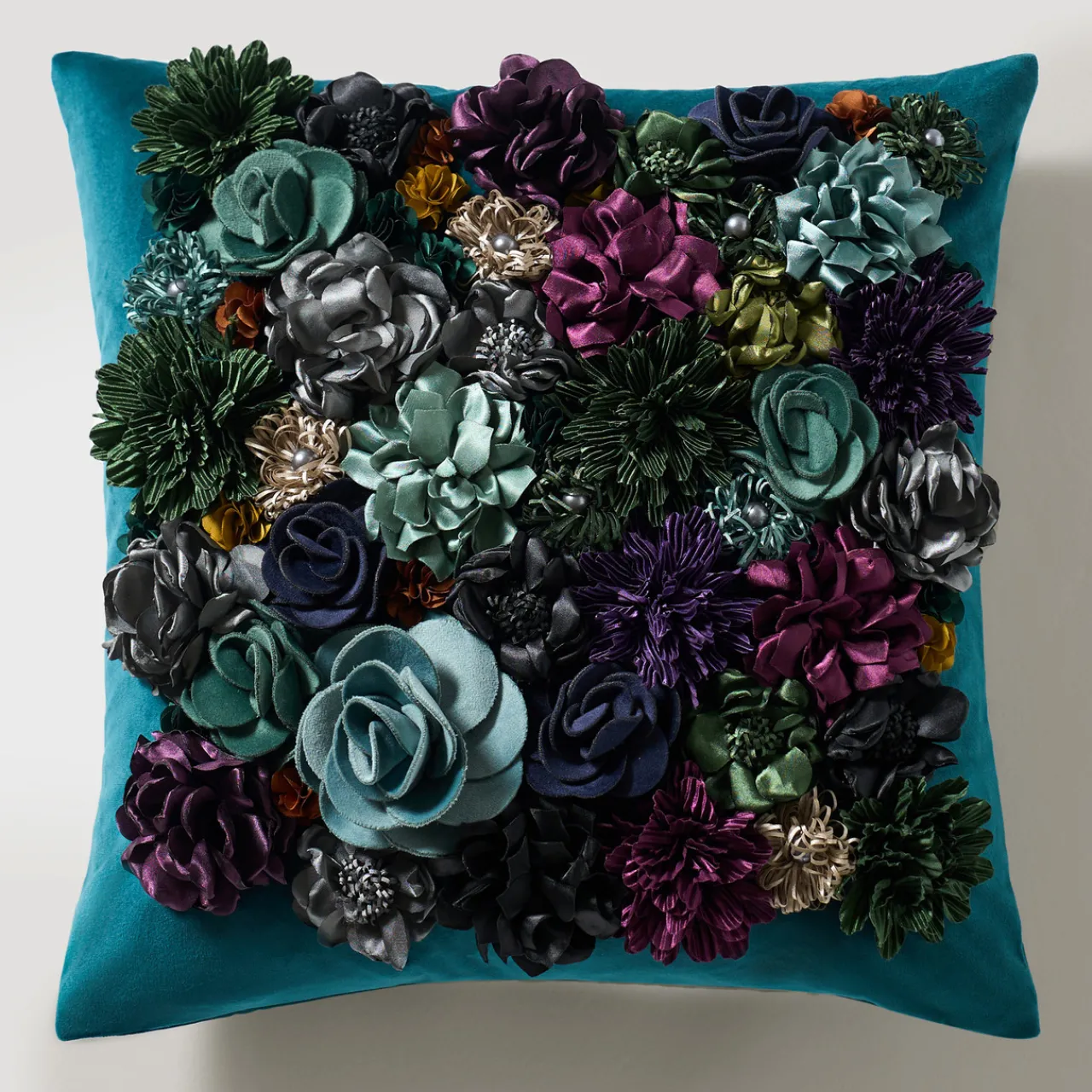 Z Gallerie Posy Pillow 18" -  Cerulean> Textile Sale | New Pillows