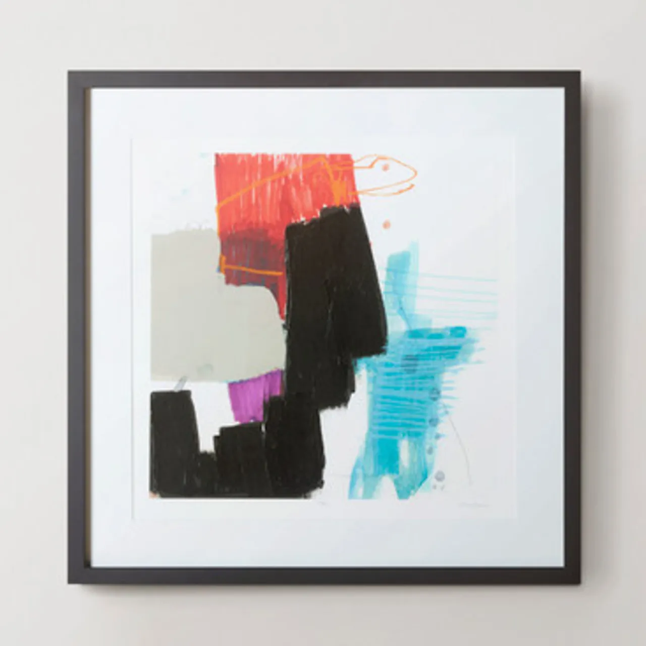 Z Gallerie Primary Action 6 - Limited Edition> Series | Framed Art