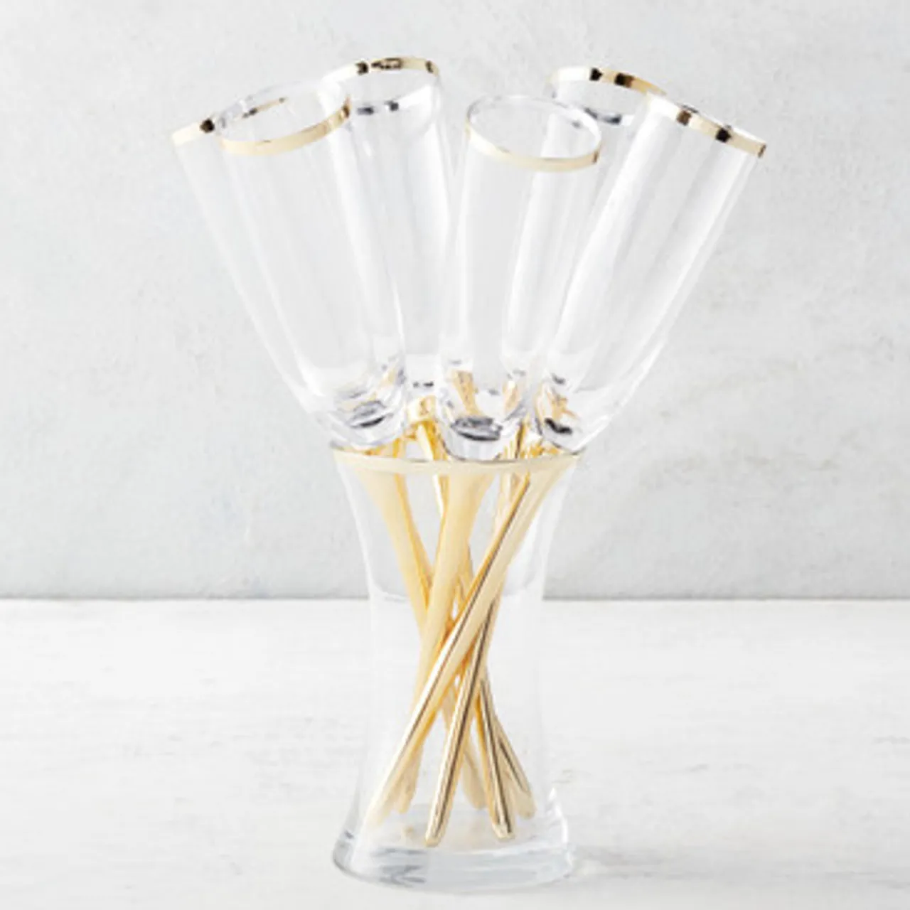 Z Gallerie Salud Toasting Flutes - Set of 6> Barware & Entertaining | Tabletop Sale