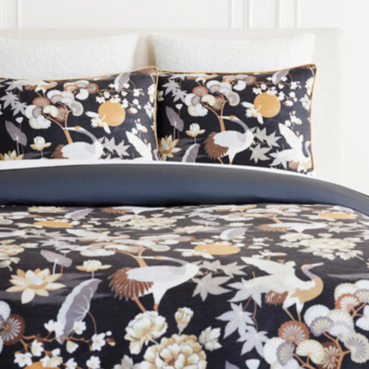 Z Gallerie Sandhill Bedding - Charcoal> Printed Bedding | Duvets Covers & Shams