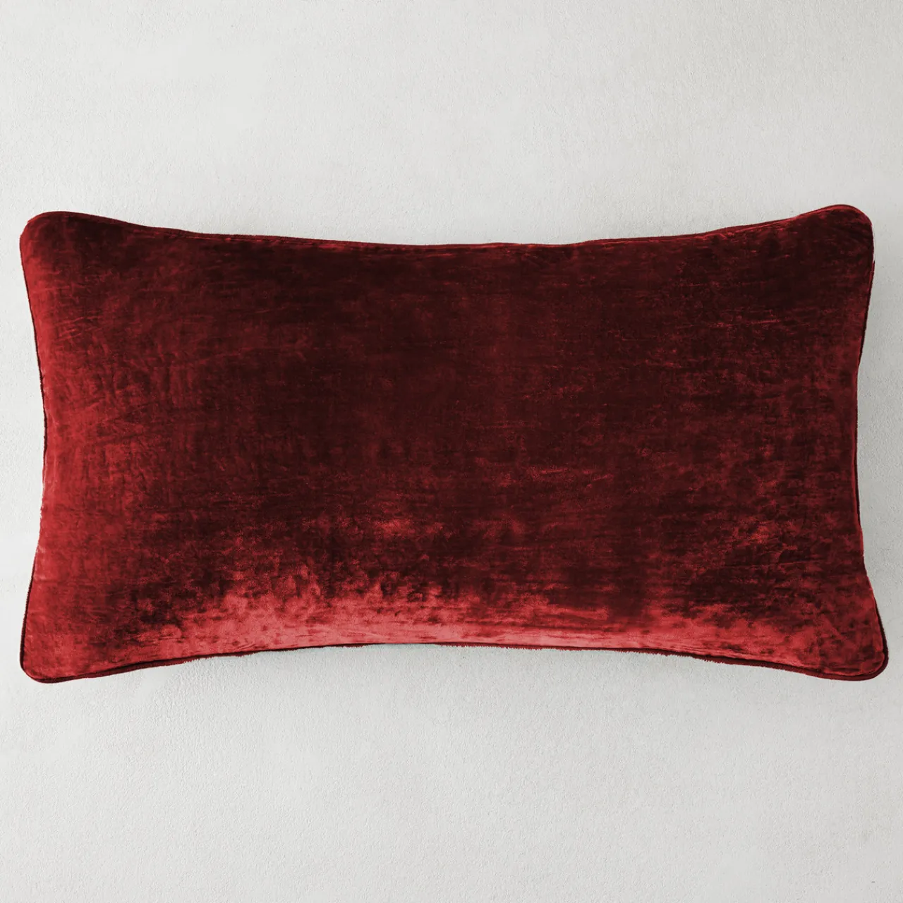 Z Gallerie Shelby Lumbar Pillow - Red Clay> Textile Sale | Solid Pillows