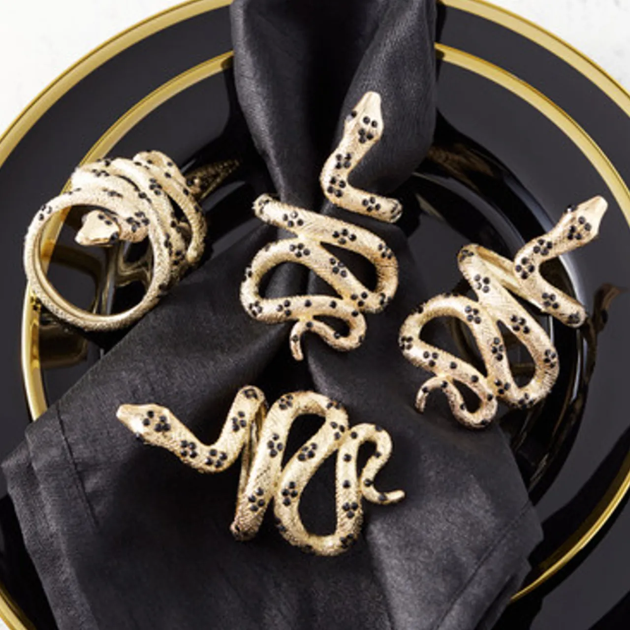 Z Gallerie Snake Napkin Ring - Set of 4> Tabletop Sale | Décor Sale