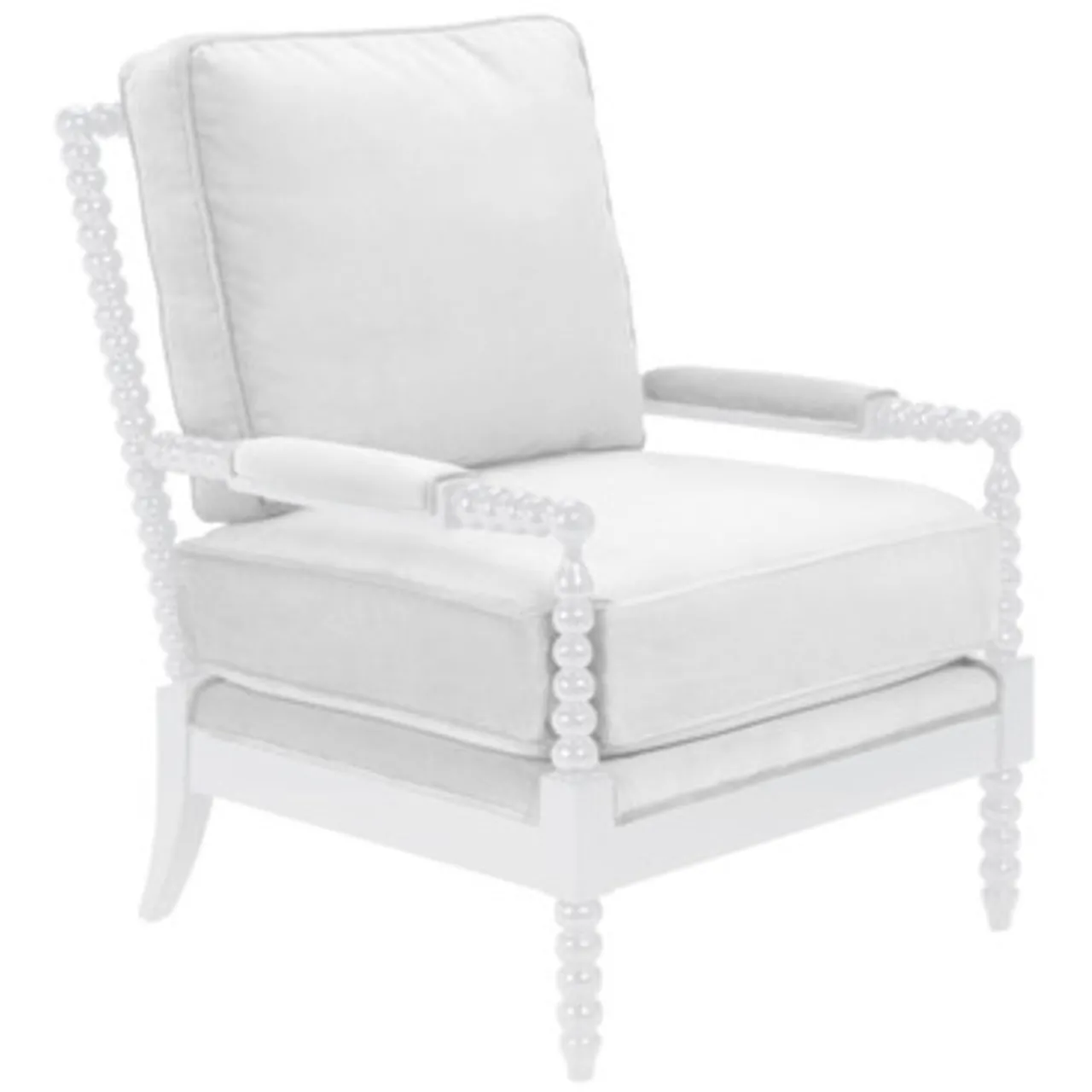 Z Gallerie Spindle Chair - High Gloss White> Accent Chairs