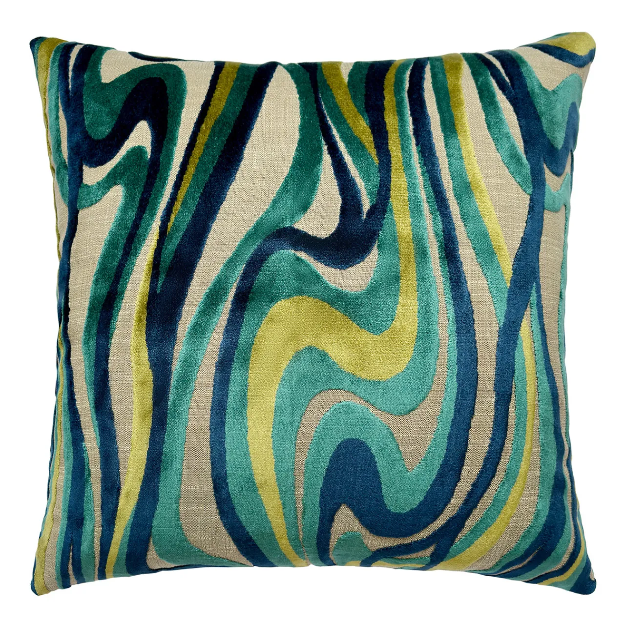 Z Gallerie Sway Pillow 22" - Teal> Textile Sale | Patterned Pillows