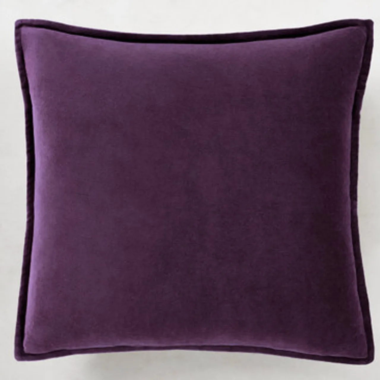 Z Gallerie Velvet Pillow 20" - Plum> Textile Sale | Solid Pillows