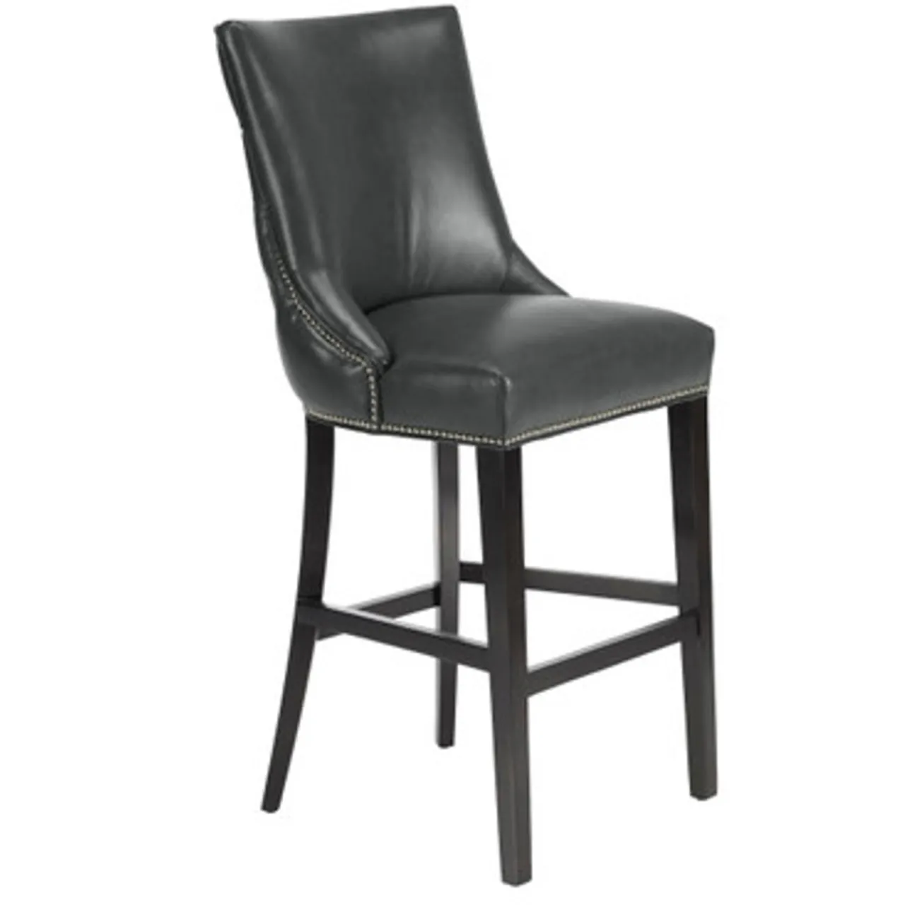 Z Gallerie Versailles Leather Stool - Espresso> Dining Chairs