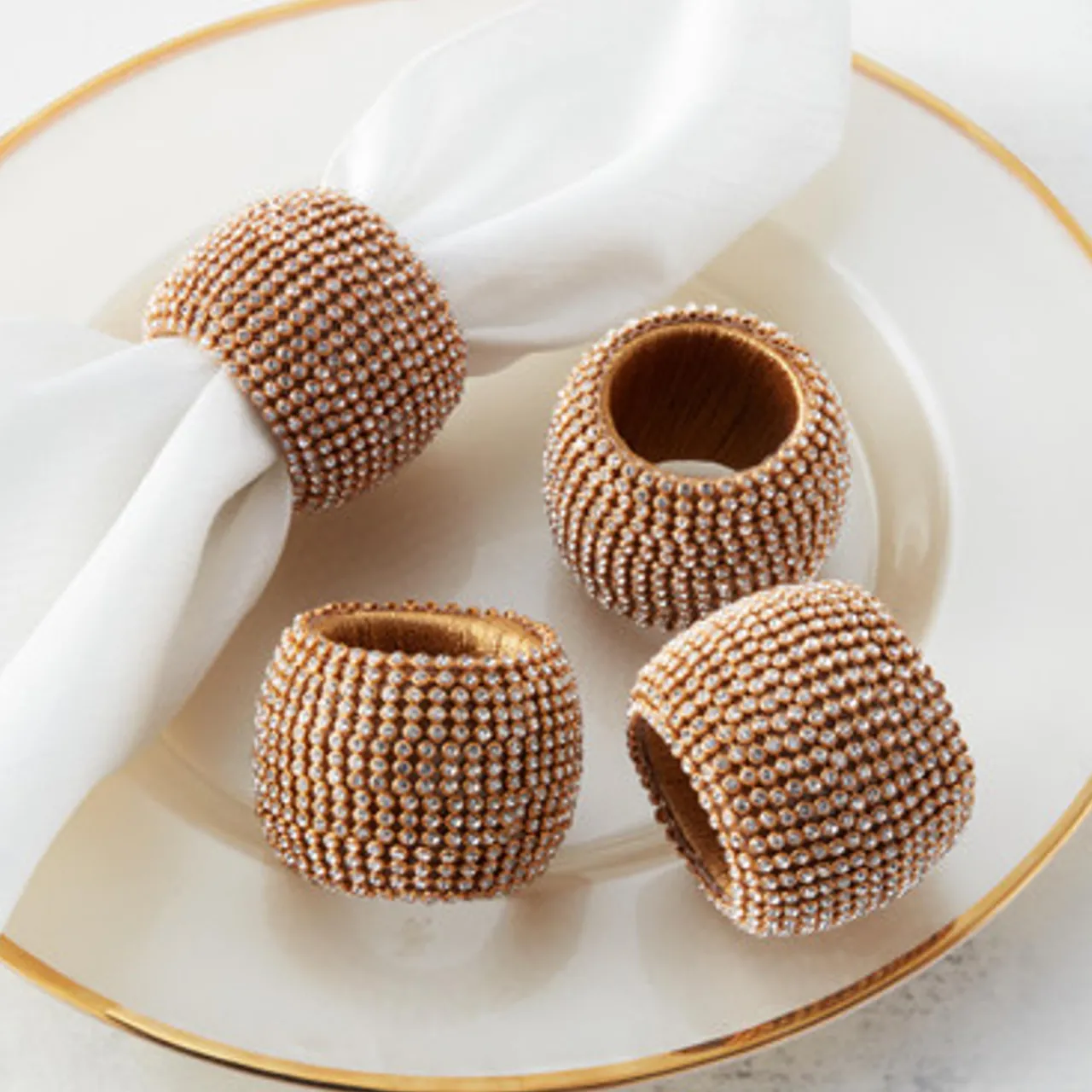 Z Gallerie Victoria Napkin Ring - Set of 4> Tabletop Sale | Gift