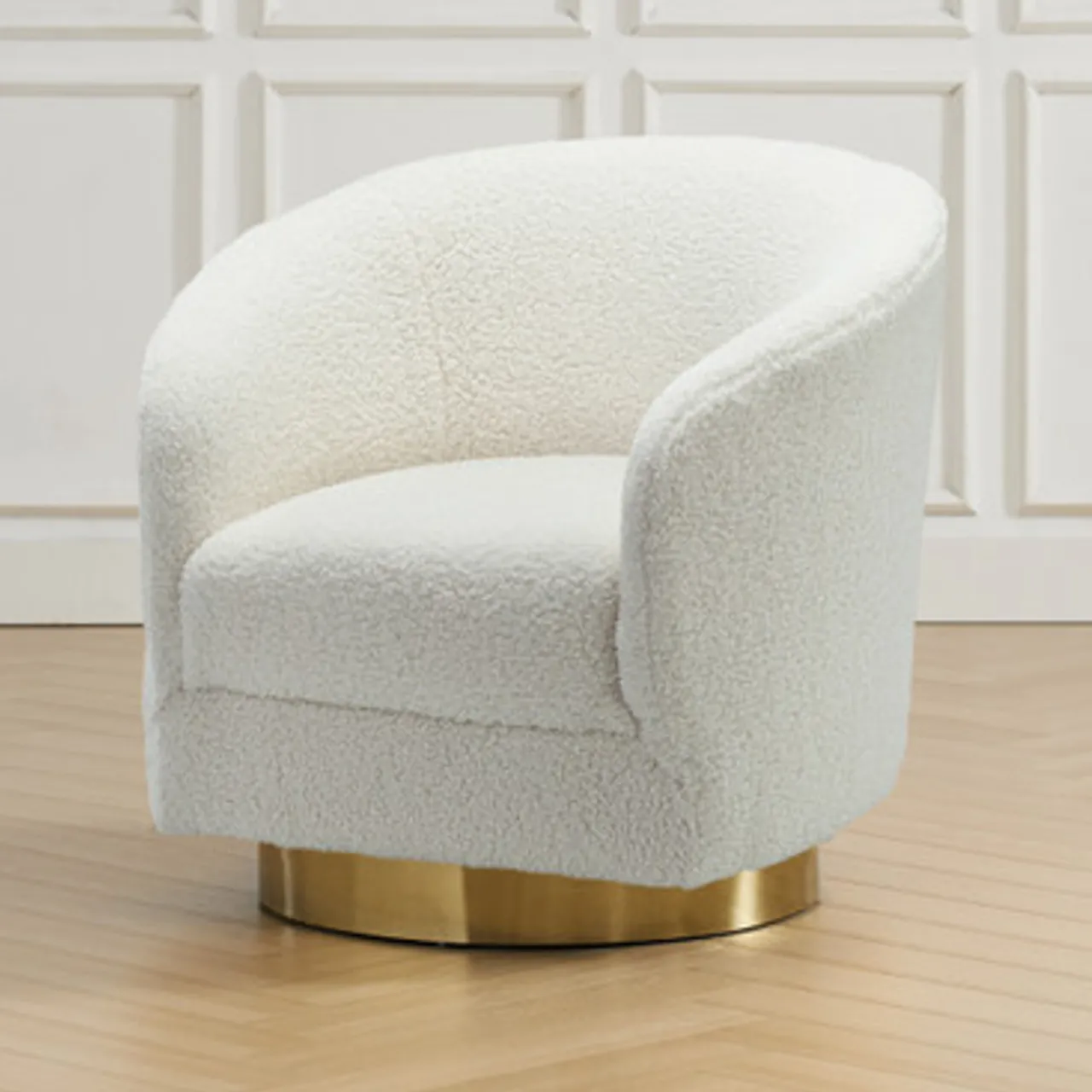 Z Gallerie Victoria Swivel Chair - Ivory> Accent Chairs