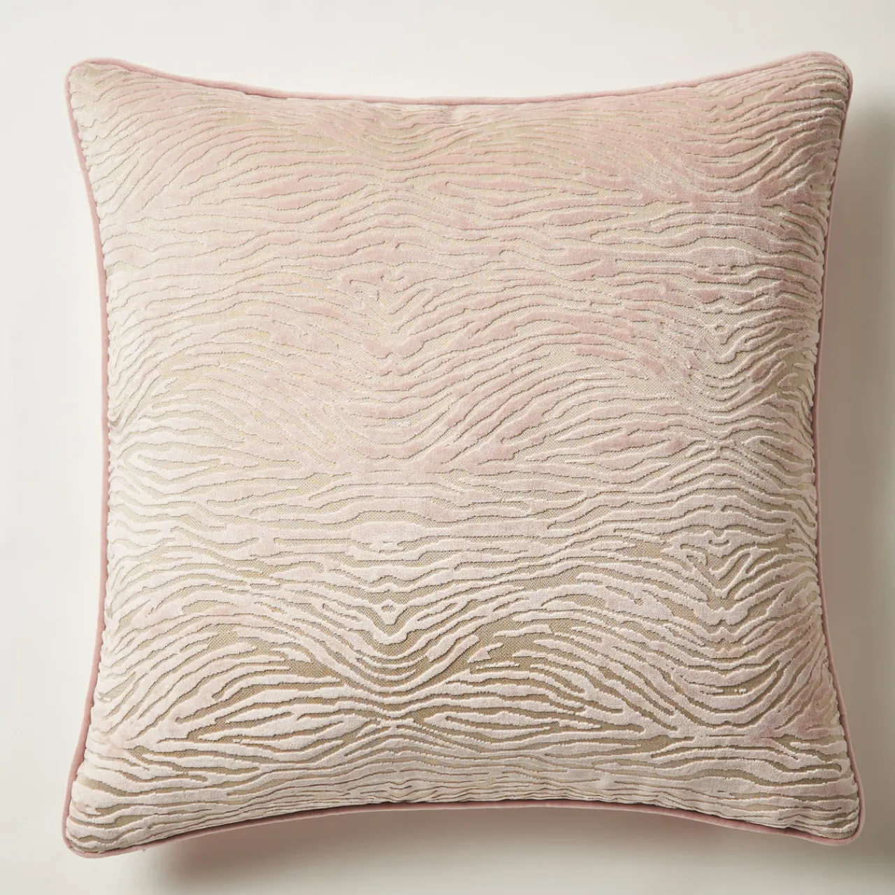 Z Gallerie Wavy Zebra Pillow 22" - Blush> Textile Sale | Patterned Pillows