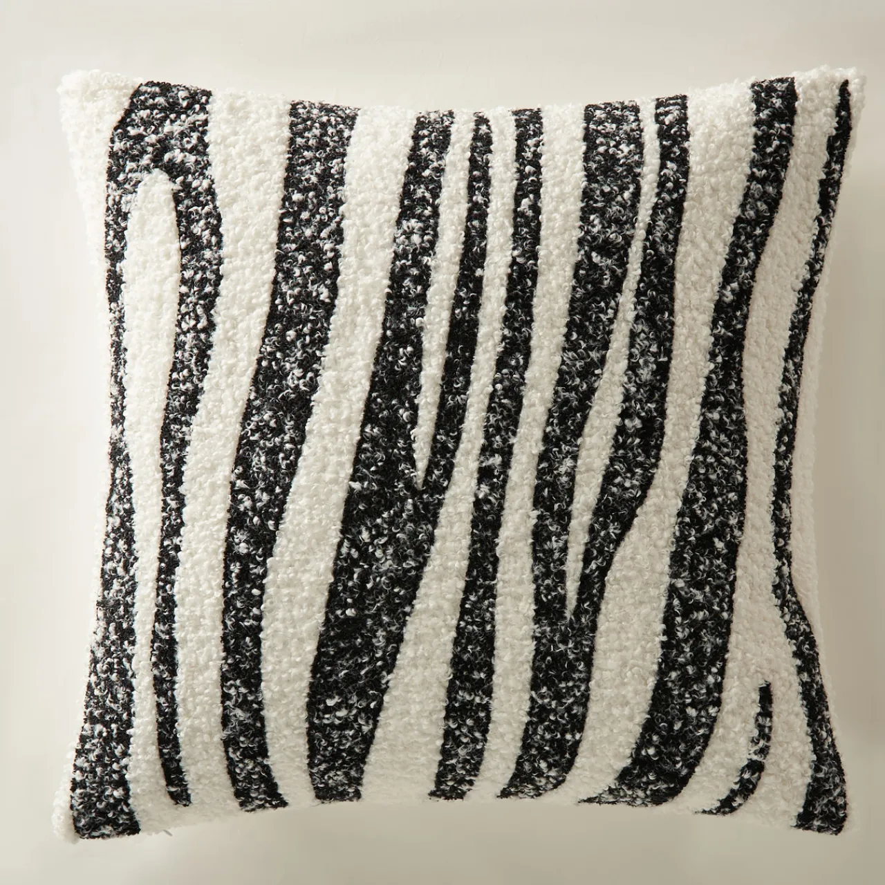 Z Gallerie Zebra Boucle Pillow 20"> Textile Sale | Patterned Pillows